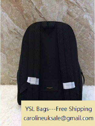 2016 Saint Laurent 437087 City California Backpack in Black Canvas and Black Leather