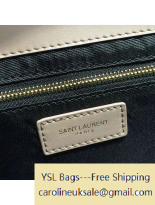 Saint Laurent Classic Medium Monogram Satchel in Kahki Leather