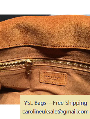 2015 Saint Laurent Classic Small Monogram Fringed in Oak Suede - Click Image to Close