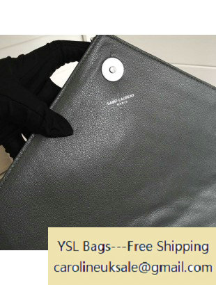 2016 Saint Laurent 392738 Classic Large College Monogram Bag Grey
