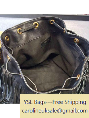 Saint Laurent Emmanuelle Bucket Bag in Black - Click Image to Close