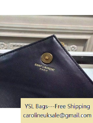 2015 Saint Laurent 399289 Classic Baby Chain Bag in Black Calfskin - Click Image to Close