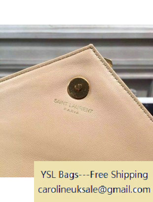 2015 Saint Laurent 399289 Classic Baby Chain Bag in Beige Calfskin