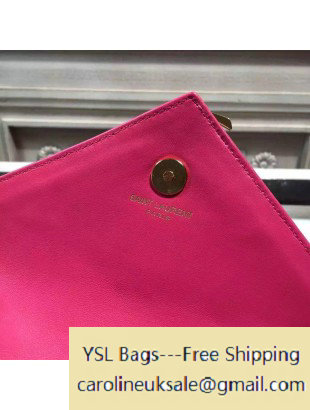 2015 Saint Laurent 399289 Classic Baby Chain Bag in Rosy Calfskin