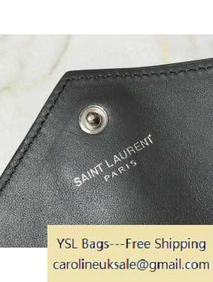 2016 Saint Laurent 425713 Classic Monogram Calfskin Stchel Bag Gray