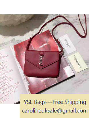 2016 Saint Laurent 425713 Classic Monogram Calfskin Stchel Bag Red - Click Image to Close