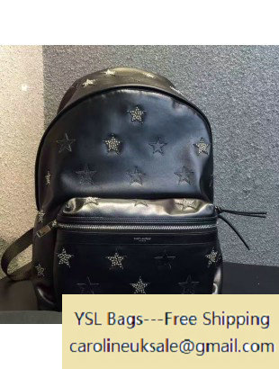 2016 Saint Lautent 360206 Calfskin Backpack With Studs Stars