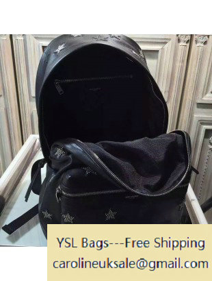 2016 Saint Lautent 360206 Calfskin Backpack With Studs Stars