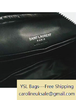Saint Laurent 425317 Blogger Shoulder Bag with Tassel White