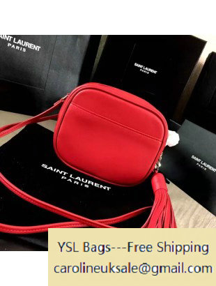 Saint Laurent 425317 Blogger Shoulder Bag with Tassel Red