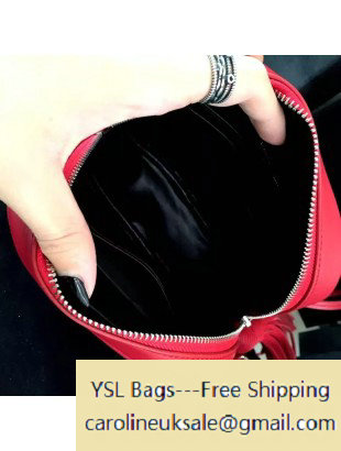 Saint Laurent 425317 Blogger Shoulder Bag with Tassel Red - Click Image to Close