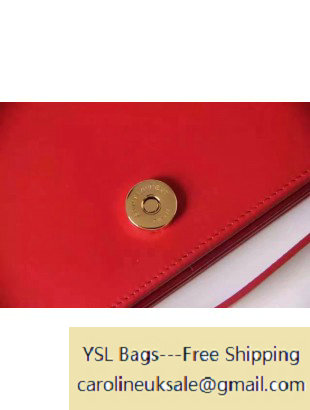 2016 Saint Laurent Monogram Dylan Small Shoulder Bag 439048 Red