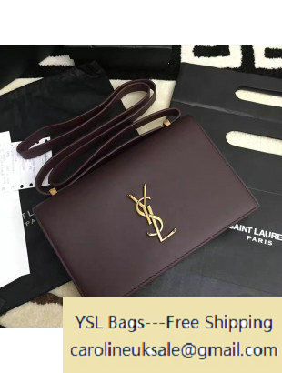 2016 Saint Laurent Small Dylan Bag in Smooth Calfskin 439047 Oak Blood - Click Image to Close