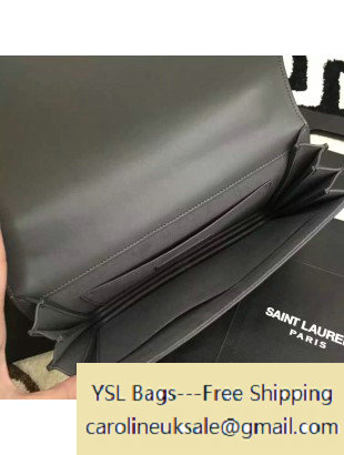 2016 Saint Laurent Small Dylan Bag in Smooth Calfskin 439047 Gray