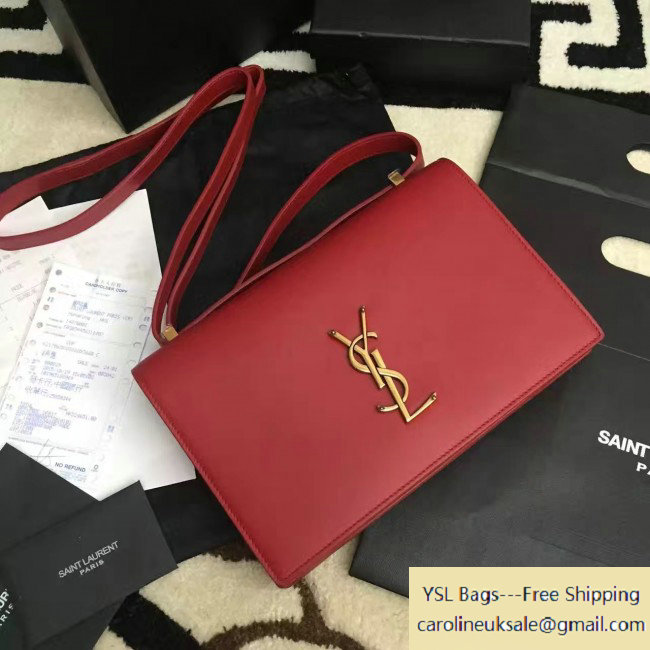 2016 Saint Laurent Small Dylan Bag in Smooth Calfskin 439047 Red