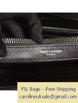 2016 Saint Laurent 392738 Classic Large College Monogram Bag Black