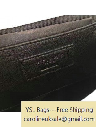 2017 Saint Laurent Mixed Matelasse Leather Classic Medium Monogram Satchel Bag 428125 White/Black
