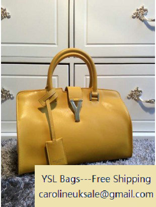 Saint Laurent Cabas Y Bag in Yellow - Click Image to Close