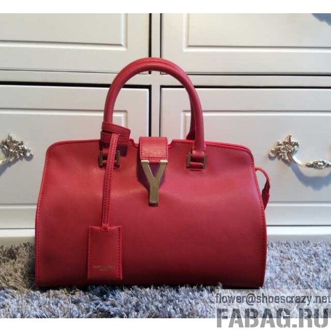 Saint Laurent Cabas Y Bag in Red