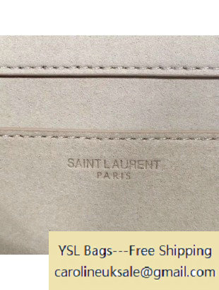 Saint Laurent Classic Monogram Clutch 326079 in Caviar Leather Apricot