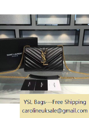 2015 Saint Laurent 396909 Classic Small Monogram Satchel in Black Smooth Leather - Click Image to Close