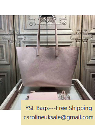 2015 Saint Laurent 354105 Tote Bag in Grained Calfskin Pink