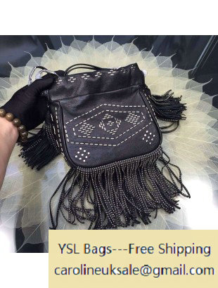 2016 Saint Laurent Small Helena Fringed Bucket Bag - Click Image to Close