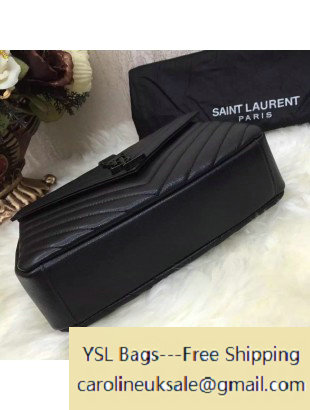2016 Saint Laurent 392737 Classic Medium College Monogram Bag So Black - Click Image to Close