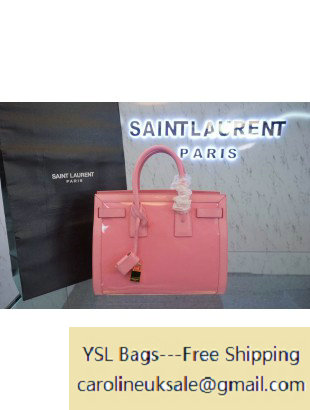 2015 Saint Laurent Small Sac De Jour Bag in Pink Patent Leather - Click Image to Close