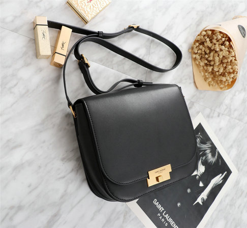 2018 Cheap Saint Laurent Betty Satchel in Black Smooth Leather