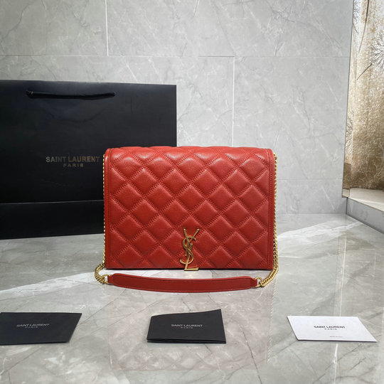 2019 Saint Laurent BECKY Small CHAIN bag in quilted lambskin