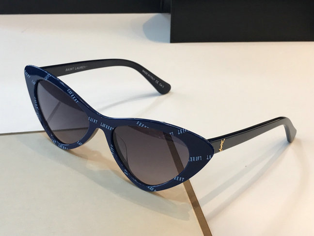 2019 Saint Laurent Lily Cat-Eye Acetate Sunglasses