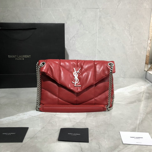 2019 Saint Laurent Loulou Puffer Small Bag in quilted lambskin leather