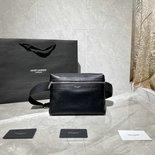 2020 Saint Laurent City Camera Bag in Black Leather