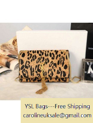 Saint Laurent leopard Cassandre Matelasse Chain Strap Tote Bag - Click Image to Close