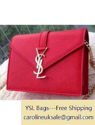 Saint Laurent Red Monogramme shoulder bag