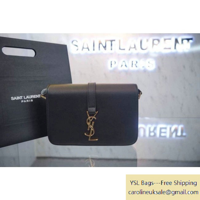2015 Saint Laurent Classic Medium Monogram Universite Bag in Black