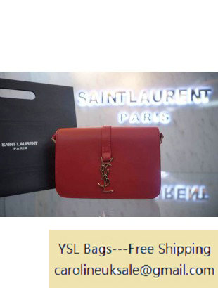 2015 Saint Laurent Classic Medium Monogram Universite Bag in Red - Click Image to Close