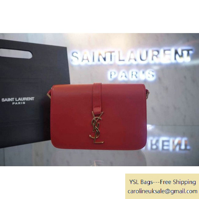 2015 Saint Laurent Classic Medium Monogram Universite Bag in Red - Click Image to Close