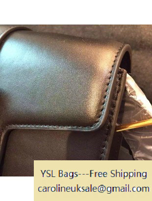 2015 Saint Laurent Medium Nico Satchel Bag in Saddle Black Leather - Click Image to Close