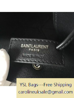 2016 Saint Laurent Medium Bucket Bag Embellished Smooth Calfskin
