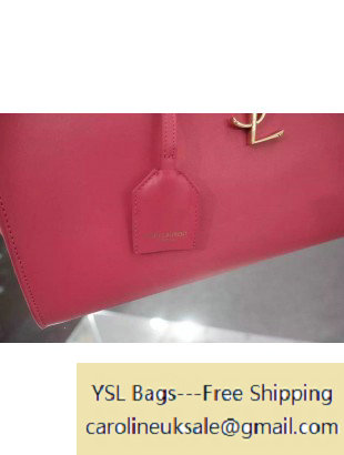2015 Saint Laurent Small Monogram Cabas Bag in Pink Leather - Click Image to Close