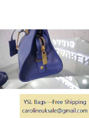 Saint Laurent Mini Monogram Cabas Bag in Royal Blue - Click Image to Close