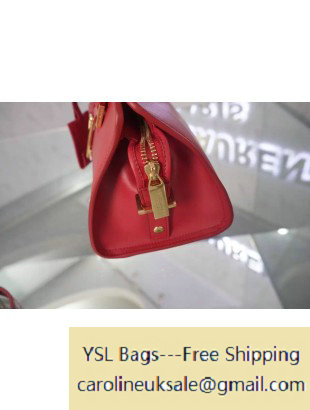 Saint Laurent Mini Monogram Cabas Bag in Burgundy - Click Image to Close