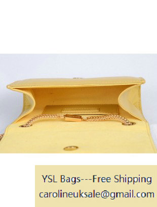 Saint Laurent Cassandre Small Tassel Crossbody Bag Yellow - Click Image to Close
