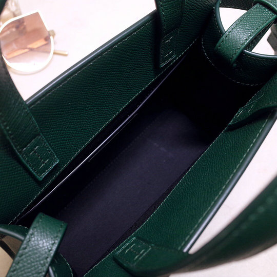 2019 Saint Laurent Manhattan Nano Bag in green grain de poudre embossed leather [59374103 ...