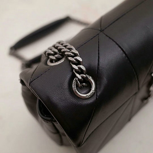 2018 Latest Saint Laurent Small Jamie Bag in Black Patchwork Leather ...